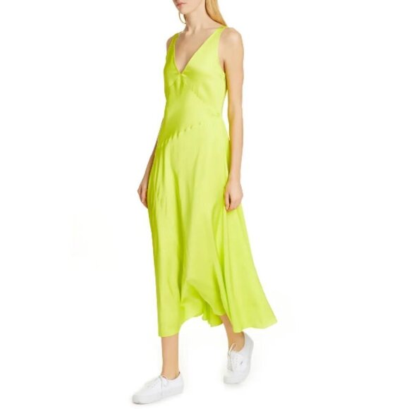 NWT Polo Ralph Lauren yellow sleeveless maxi dress - Picture 2 of 8